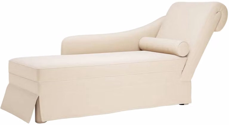 vidaXL Chaise longue met bolster en rechterarmleuning in linnen