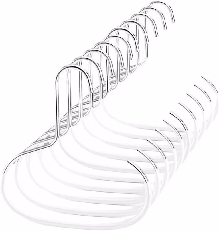 Wit Pettenrek en Hoedenophangsysteem voor in de slaapkamer of hal, Breedte: 14,5 cm