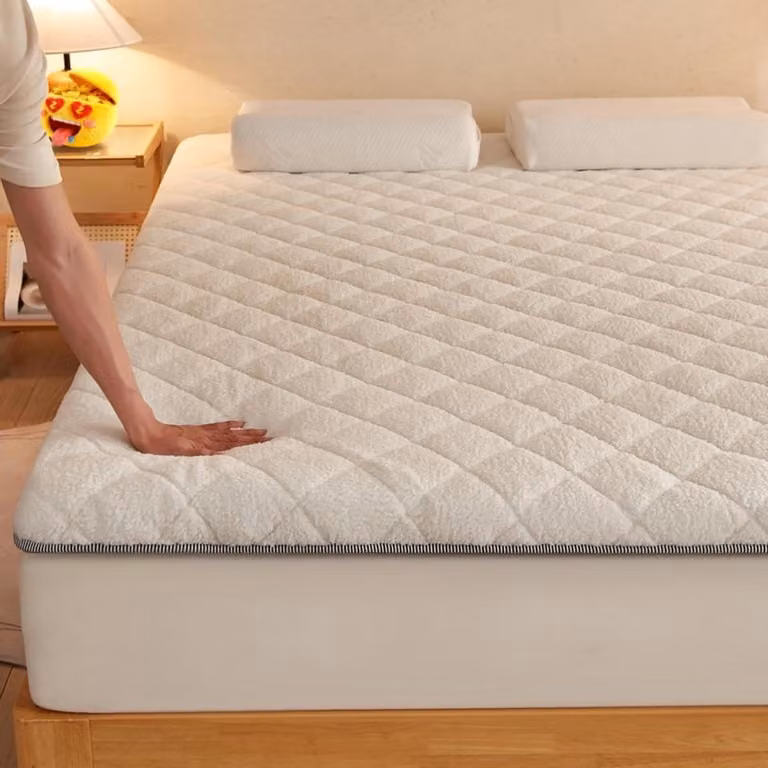 Opvouwbare Matras Futon Topper Vloermat Wit 90 x 200 cm