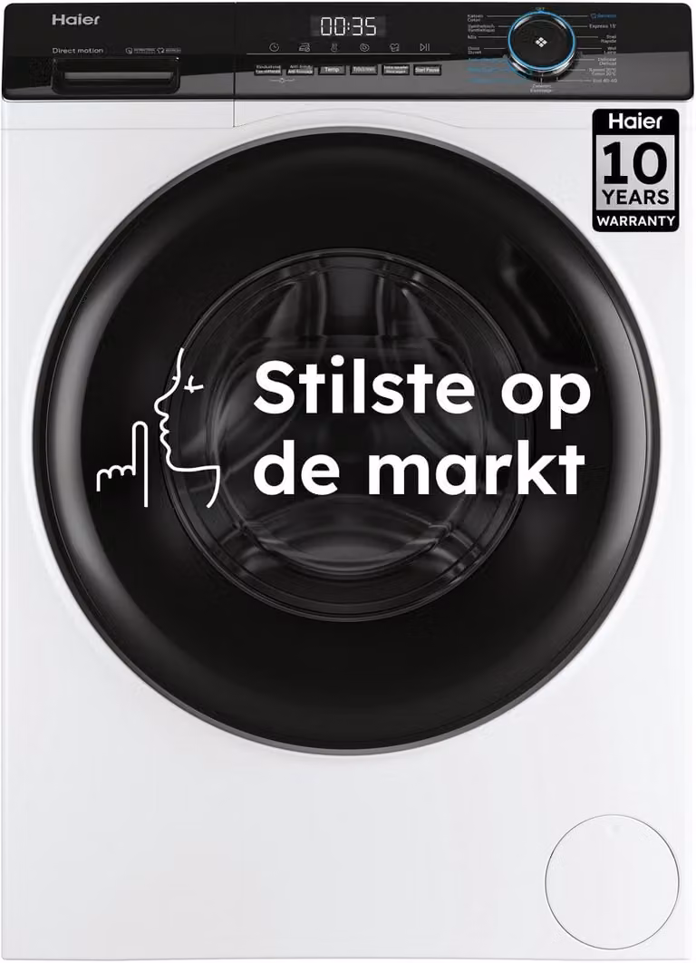 Haier HW90-B14939-DF Wasmachine 9kg met Stoombehandeling en Antibacteriële Behandeling (ABT)