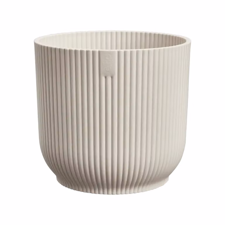 Elho Vibes fold round pot delicate linnen wit diameter 40 cm