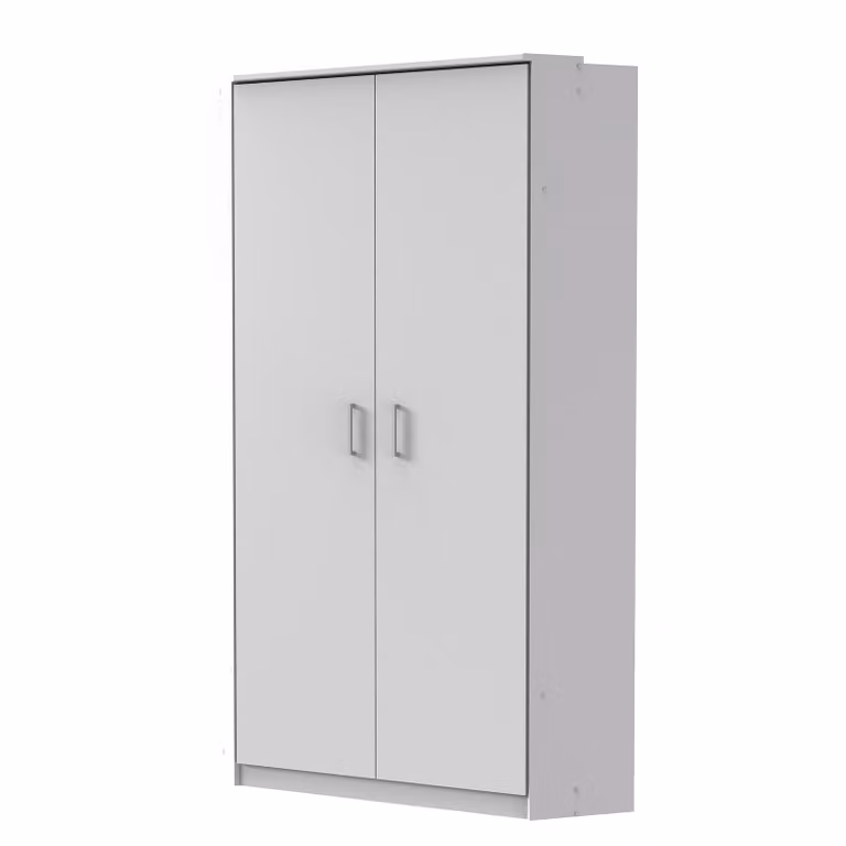 home24 Hoekkast Julan Wit Modern B/D/H: 95 x 95 x 198 cm