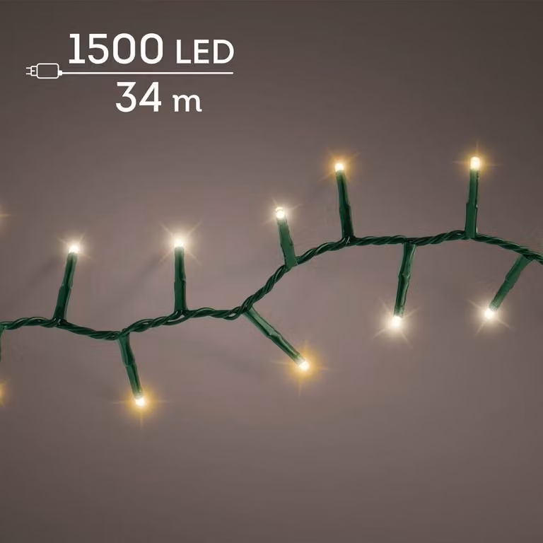 Lumineo LED compact kerstverlichting warm wit en klassiek warm