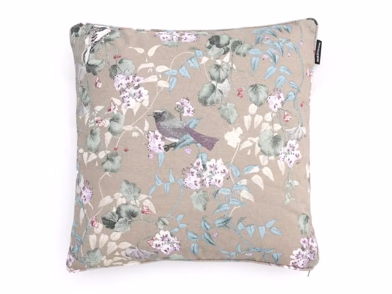 Madison Sierkussen Tuin Bruin Beige Bloemen Katoen Polyester 50 x 50 cm
