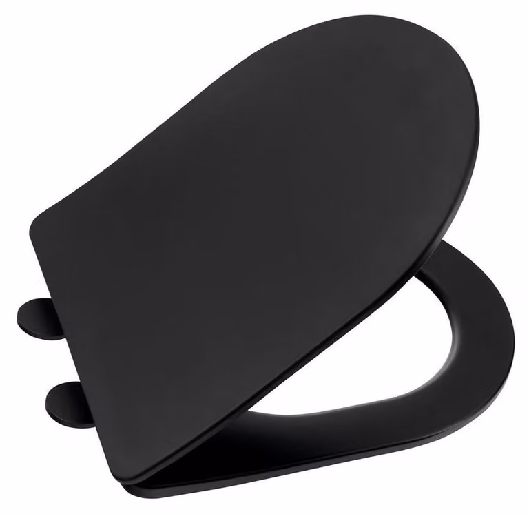 Sapho Toiletbril Sapho PACO, zwart, met automatische sluiting, model PCS1012B