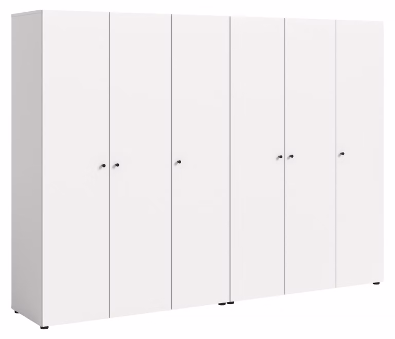 xonox.home Darw Garderobekombinatie, Wit, Imitatiehout, B/D/H: 240 x 51 x 176 cm