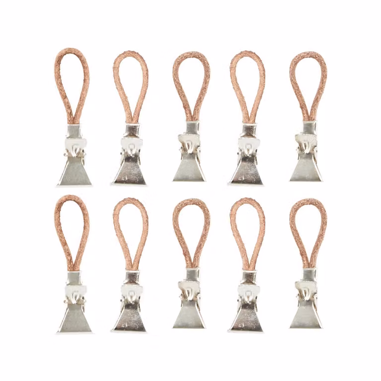Meraki handdoekenhanger 10-pack zilver metalen
