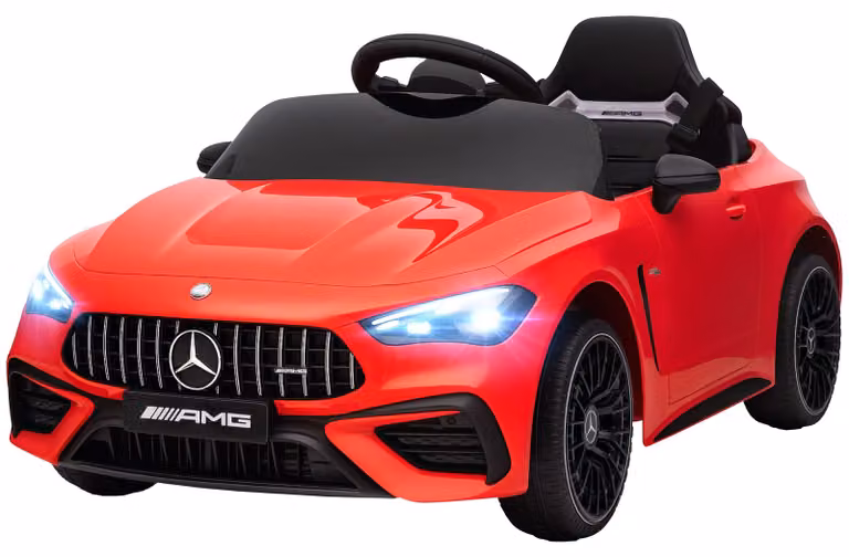 AIYAPLAY Elektrische kinderauto met muziek en MP3-aansluiting, 2x12V en zachte start-/stopfunctie