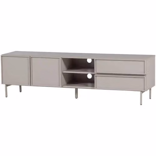 WOOOD Tours Modern Tv-meubel MDF Beige/Grijs B: 180 cm, D: 51 cm, H: 42 cm