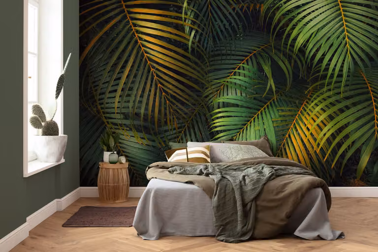 home24 Fotobehang Amazon Fern, Groen, Breedte: 400 cm, Hoogte: 250 cm