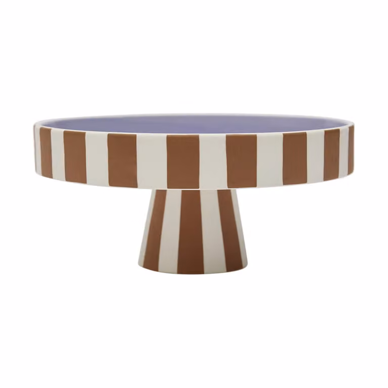 OYOY Toppu taartbord met voet Ø20 cm Caramel-lavender