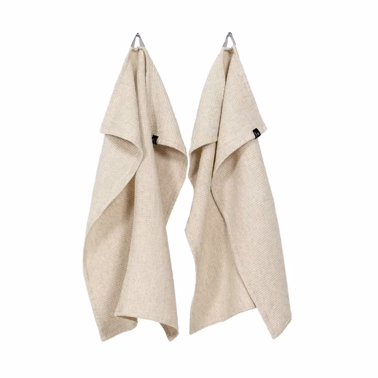 Himla Hetty keukenhanddoek 2-pack Oatmeal 50 x 70 cm
