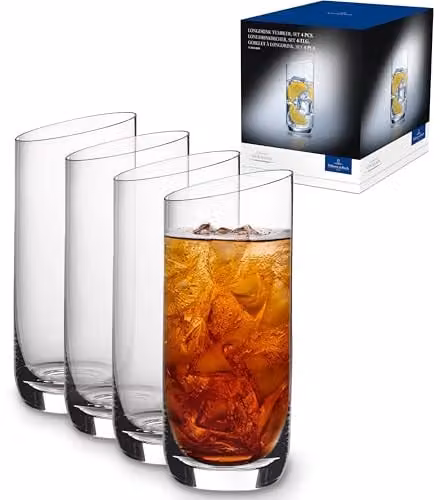 Villeroy & Boch NewMoon longdrinkglazenset, 4-delig, 370 ml