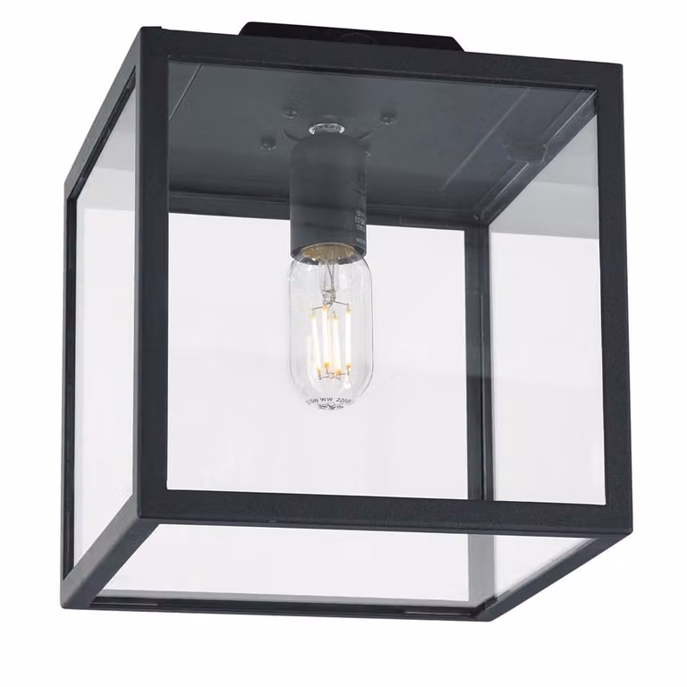 Franssen Lofoten Veranda plafondlamp - Zwart - Metaal en Glas