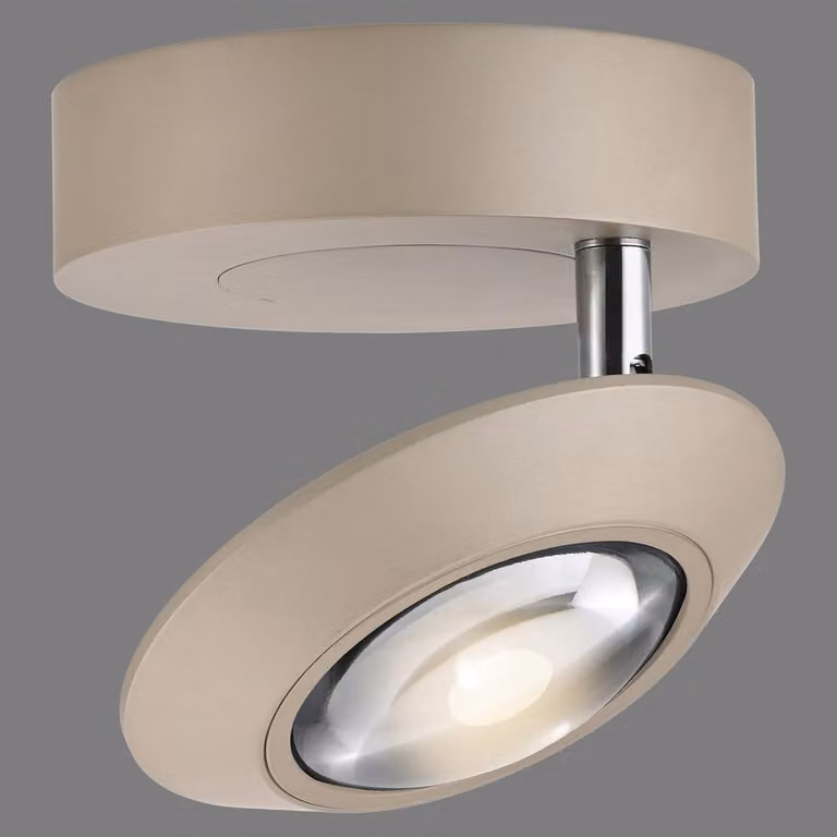 Paul Neuhaus Pure Oculis LED plafondspot brons, Ø 15 cm