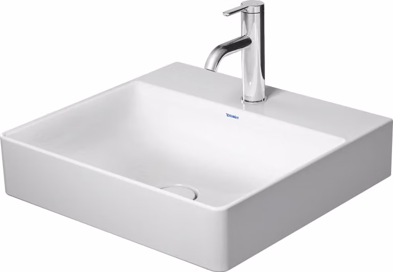 Duravit DuraSquare wastafel zonder kraangat, 50 x 47 cm