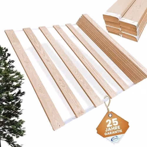 Coemo Lattenbodem 120 x 200 cm - Massief Hout - 13 Latten - Oprolbaar