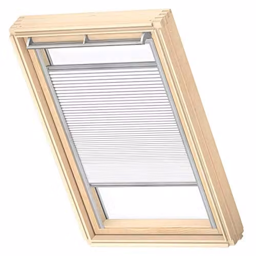 VELUX Dakraam Verduisterend Plisségordijn FHC, Wit, C04