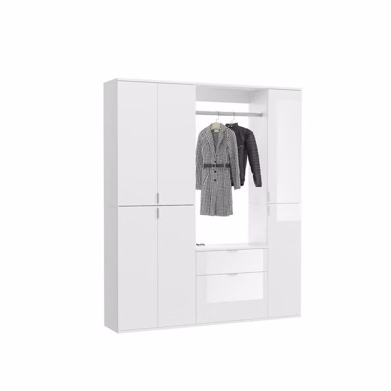 ProjektX Garderobe Opstelling met 7 Deuren en 1 Lade, Wit