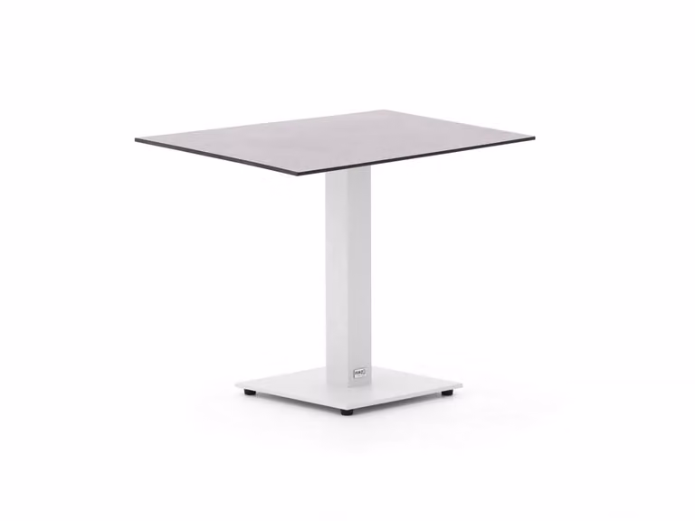 Forza Furniture Tuineettafel Forza Vierkant Wit Aluminium en Kunststof B/D: 80 x 80 cm