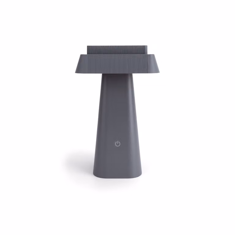 Lyora Solar tafellamp antraciet 14 x 14 cm