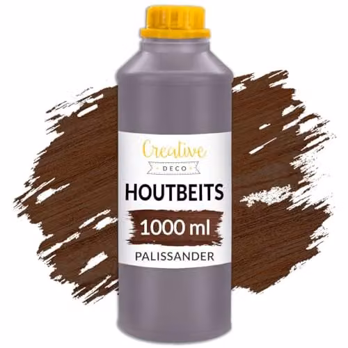 Creative Deco Houtbeits op Waterbasis Palissander Kleur 1 Liter