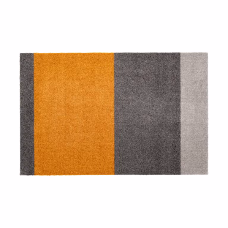 Tica Copenhagen Stripes deurmat horizontaal Grey-grey-dijon, 60 x 90 cm
