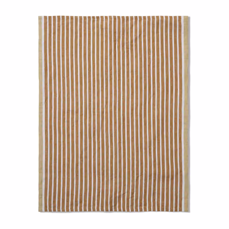 Ferm Living Hale keukendoek Golden brown-silver fern B: 50 cm, D: 70 cm