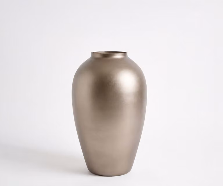 Delife Vaas Rondia Opal Mondgeblazen Glas B: 21 cm, D: 21 cm, H: 35 cm