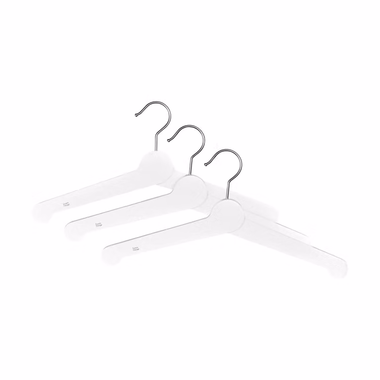 Essem Design Nostalgische kledinghanger 3-pack Wit