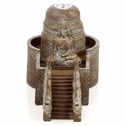 Puckator Thaise Boeddha Tempel Backflow Wierookhouder, meerkleurig
