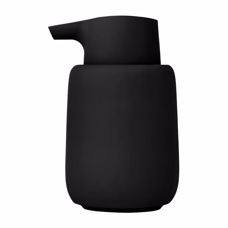 Blomus Sono Zeepdispenser 250 ml Keramiek Zwart Ø8 x 14H cm
