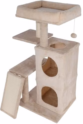 Kerbl Pet Krabpaal Alessia, beige, H x B x D: 100 x 48,5 x 40 cm