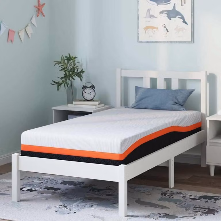Gel Traagschuim Matras met Temperatuurregeling en Meerlaags Ontwerp voor Volwassenen, 80 x 160 cm