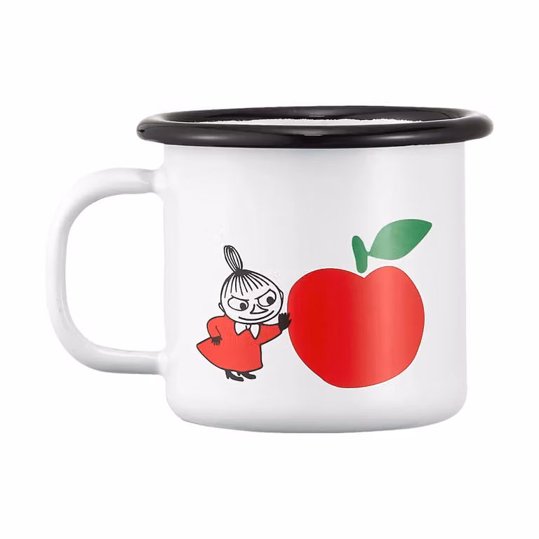 Muurla Moomin geëmailleerde mok Joyfull Apples 1,5 dl