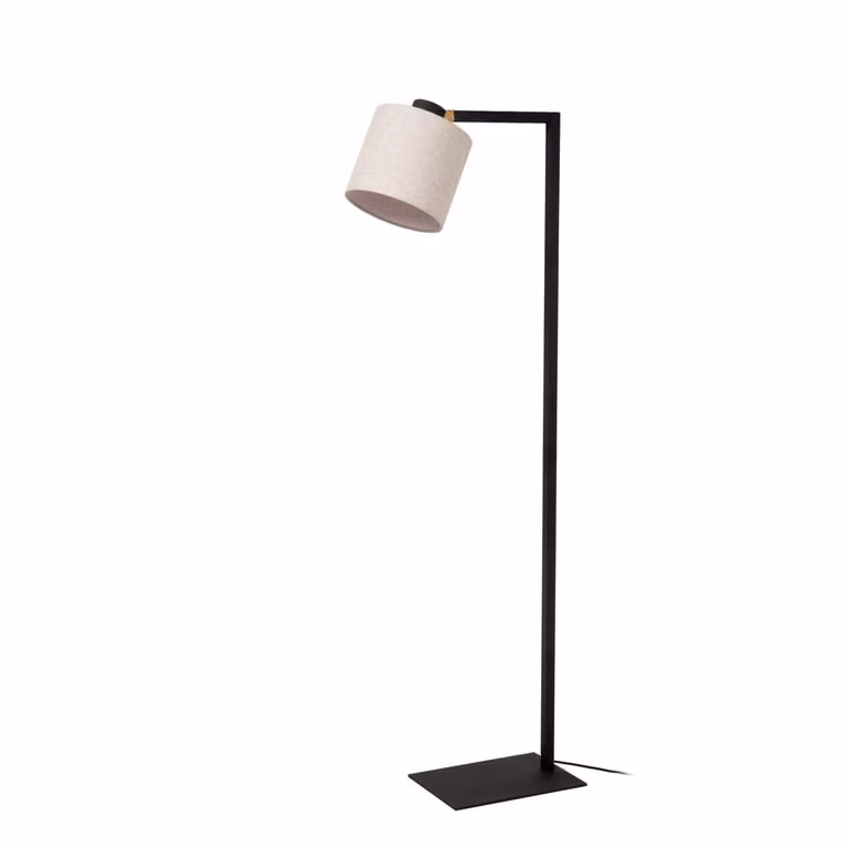 Lucide Lesley Vloerlamp - Zwart/Goud - E27 - Modern