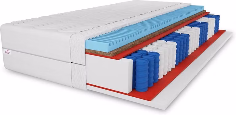 Pocketvering Matras met 7 Zones en Aloë Vera - Dubbele Hardheid - 180 x 200 cm