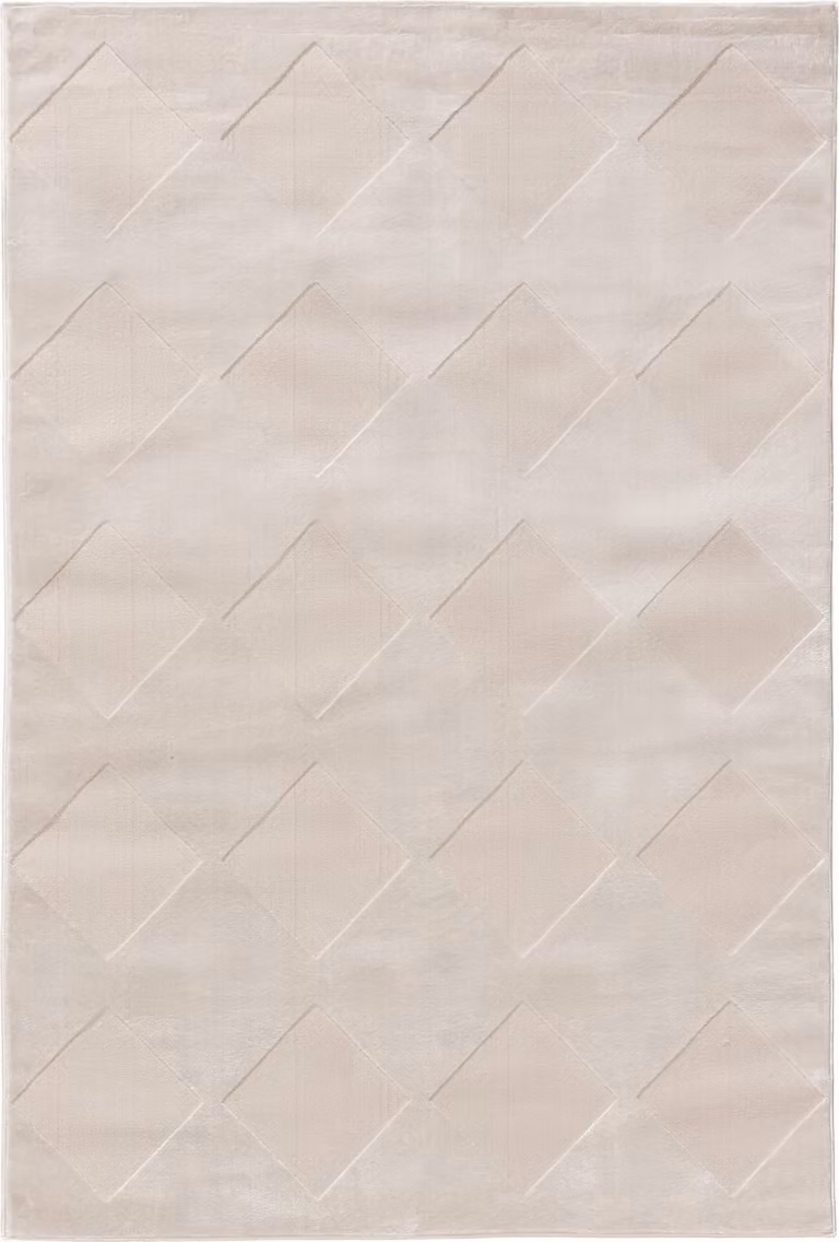 Interiyou vloerkleed Cannes, crème, geometrisch Scandinavisch design, B: 200 cm, D: 300 cm
