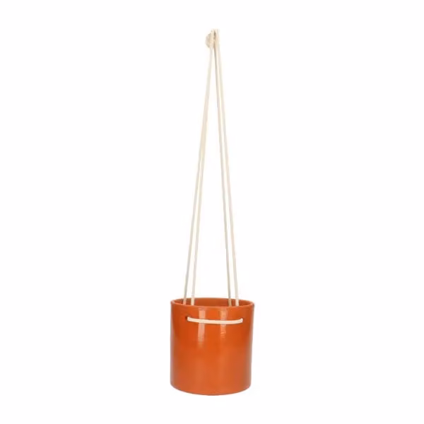 Dille & Kamille Bloempot met ophangkoord, terracotta, Ø 13,5 cm