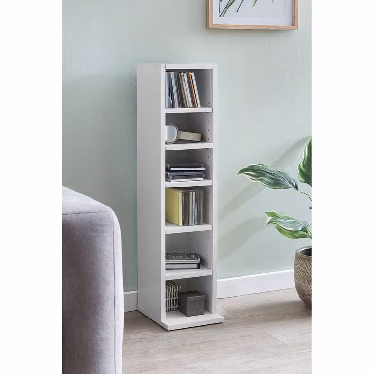 home24 Open kast Rafera wit gecoate spaanplaat B/D/H: 91 x 20 x 21 cm