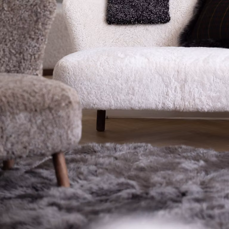Sheepskin House Merino Vierdubbele Schapenvacht Langharig 170 x 110 cm