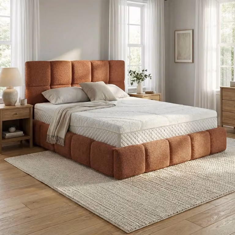 Mörgenn Bedframe Calma Terra met Suprême Matras en Opbergruimte B/D: 160 x 200 cm
