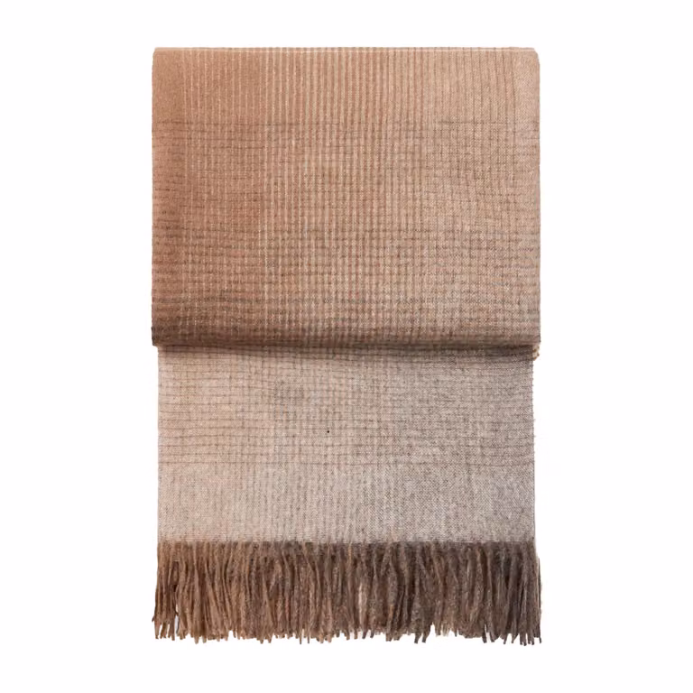Elvang Denmark Horizon plaid Camel voor volwassenen