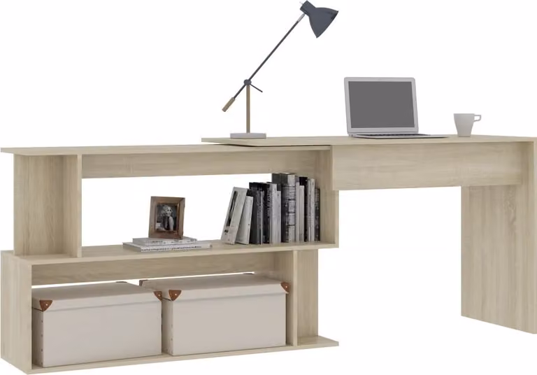 Natur24 Bureau in eikenlook, B/D/H: 200 x 76 x 50 cm