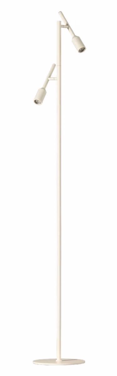 ETH Leeslamp Dirk vloerlamp met 2x GU10 in crème/beige