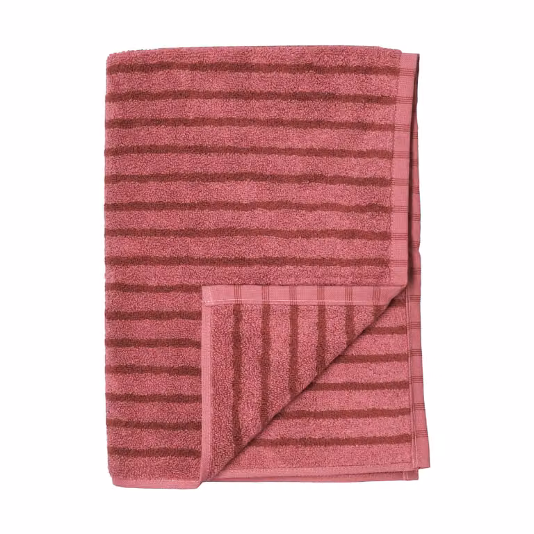Scandi Living Drift badhanddoek voor volwassenen Roze-rood 70 x 140 cm