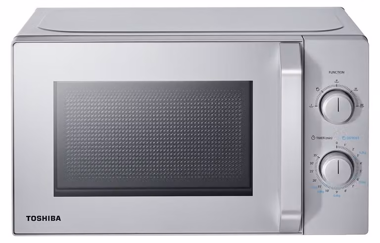 Toshiba Solo-magnetronoven 20L MW2-MM20PE(SL), vrijstaand, 700W, zilverkleurig