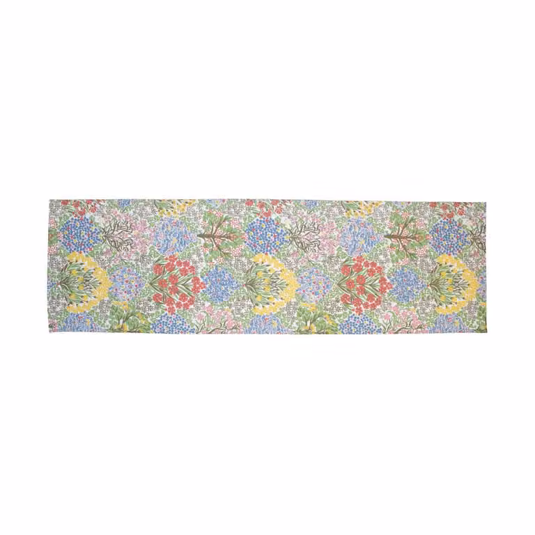 Almedahls Botanic Garden tafelloper Multi-Blauw 45 x 150 cm