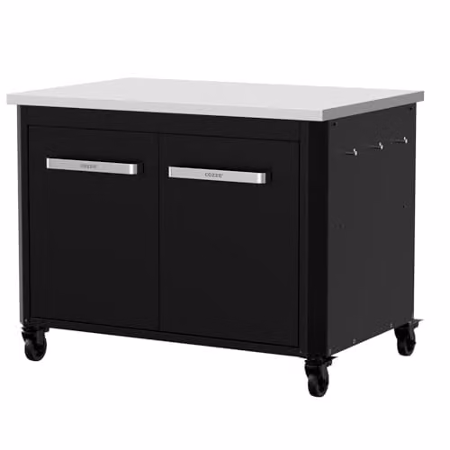 Cozze Buitenkeuken Module met RVS Werkblad en Lage Hoogte voor Plancha of Grill