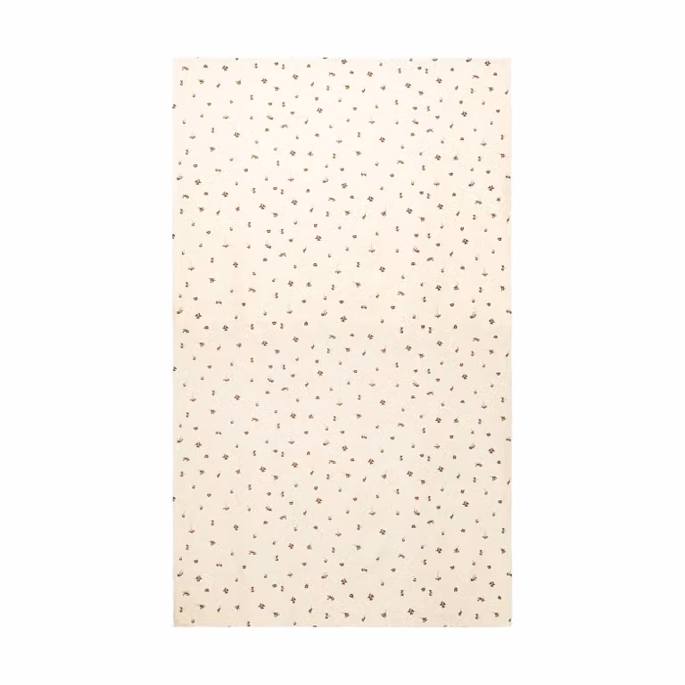 Ferm Living Baies tafelkleed Natural-dark chocolate B/D: 150 x 240 cm